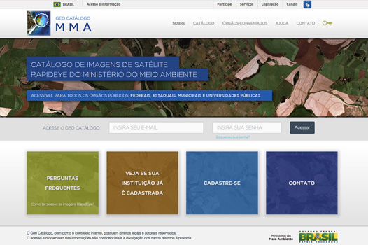 Geo Catálogo de Imagens do Ministério do Meio Ambiente